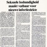 Krantenartikel seksuele losbandigheid